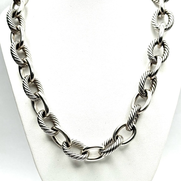 David Yurman Oval Link Chain Necklace - Picture 1 of 9